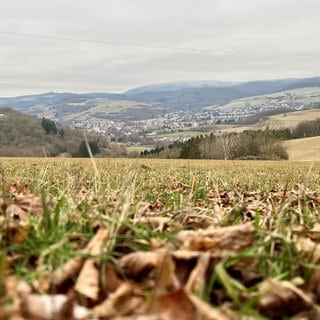 Blick auf Rockenhausen im Winter. 