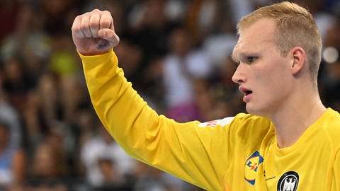 David Späth ist mit der deutschen Handballnationalmannschaft bei den Olympischen Spielen in Paris dabei. (picture alliancedpa | Marijan Murat)