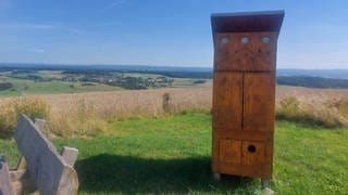 Der Solarkühlschrank auf dem Reiserberg bei Schallodenbach.