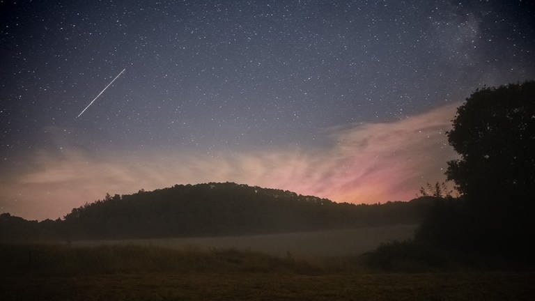 Nachthimmel in Dahn im Kreis Südwestpfalz.