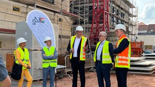 Begehung der Baustelle im alten C&A Gebäude 