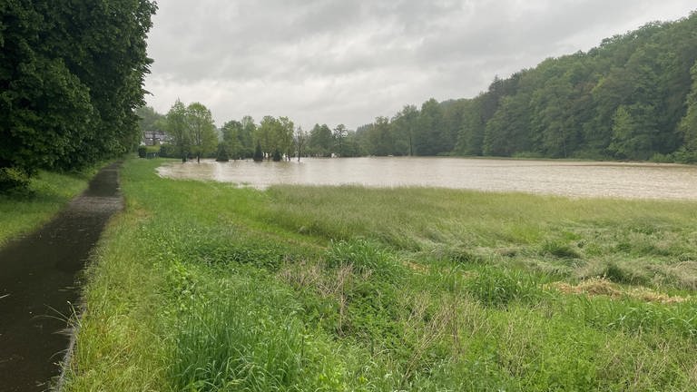 Hochwasser Mittelbach im Wiesental