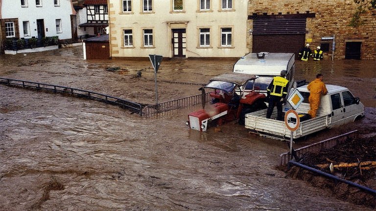 Hochwasser im Moscheltal im Jahr 2014