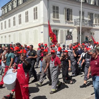 In Zweibrücken bei Tadano haben die Mitarbeiter gestreikt