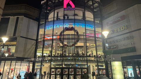 Die Mall in Kaiserslautern am Abend