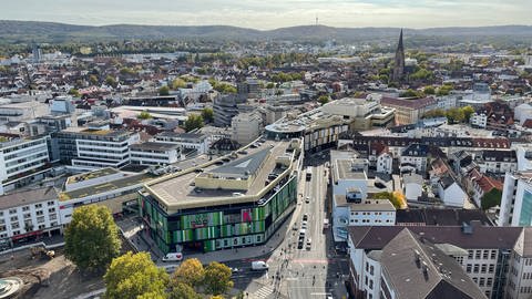 Umstritten, aber Teil des Stadtbildes von Kaiserslautern: die Mall "K in Lautern".