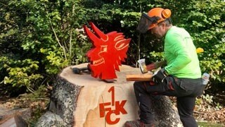 Der FCK-Holz-Betzi im Pfälzerwald wurde schon wieder gestohlen, doch der Holzkünstler gibt nicht auf.