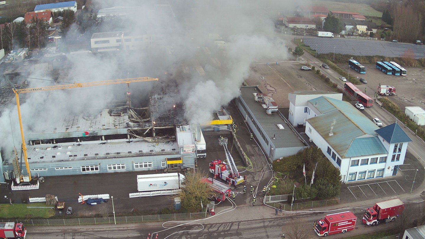 Feuer in Wäscherei in Landstuhl