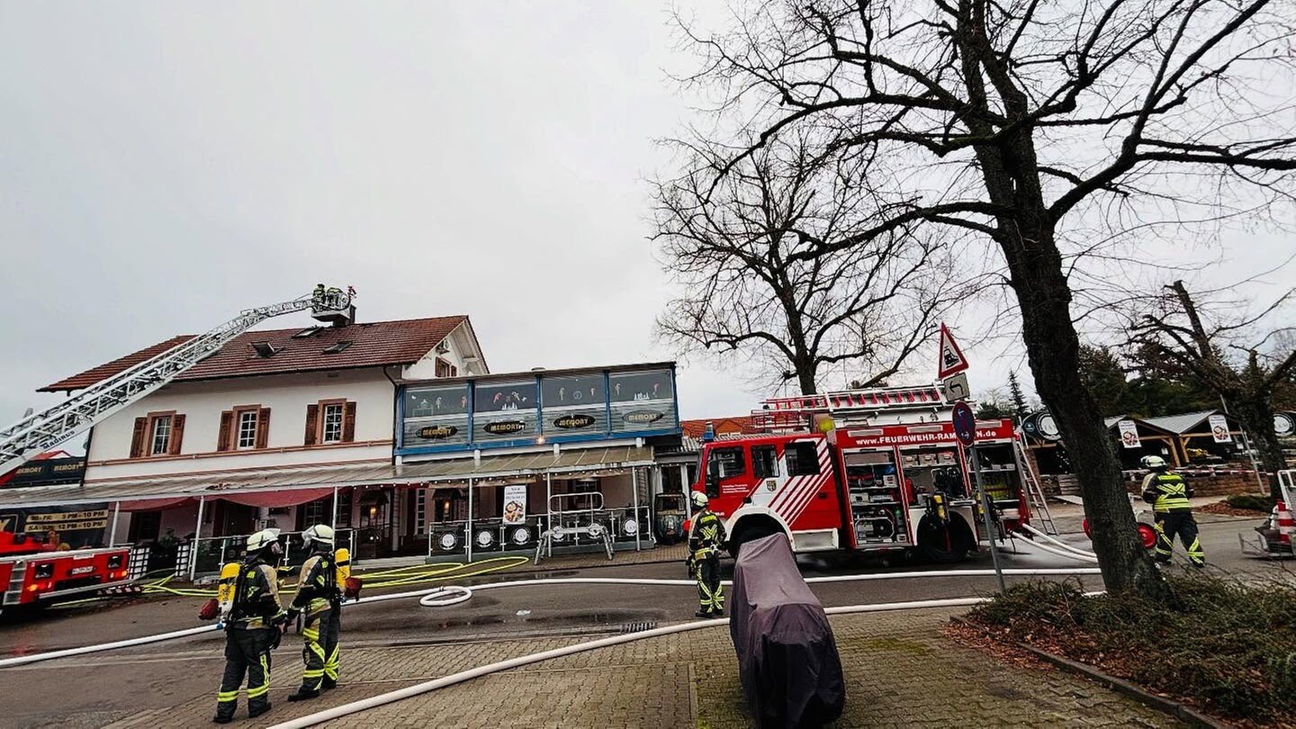 Am Bahnhof in Ramstein hat es gebrannt.