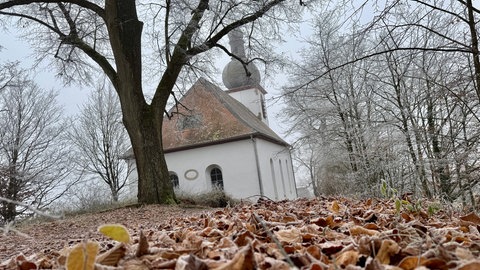 Protestantische Kirche in Imsbach im Winter