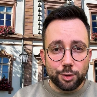 SWR-Reporter Johannes Zinßmeister