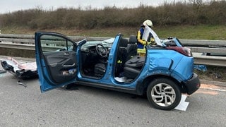 Auf der A63 zwischen Winnweiler und Göllheim hat es einen schweren Unfall gegeben.