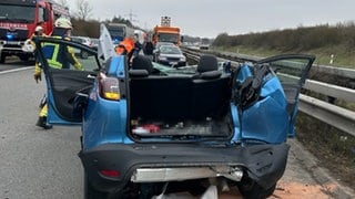 Auf der A63 zwischen Winnweiler und Göllheim hat es einen schweren Unfall gegeben.