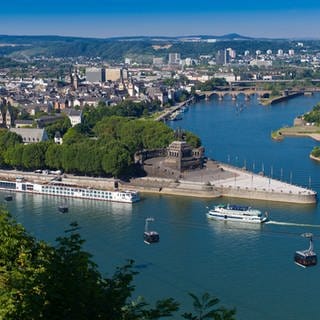 Blick auf den Rhein und das Deutsche Eck