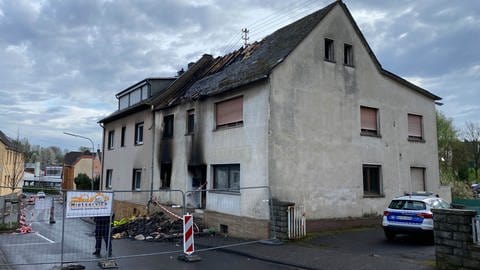 Ein zweifamilienhaus in Mogendorf im Westerwald ist abgebrannt