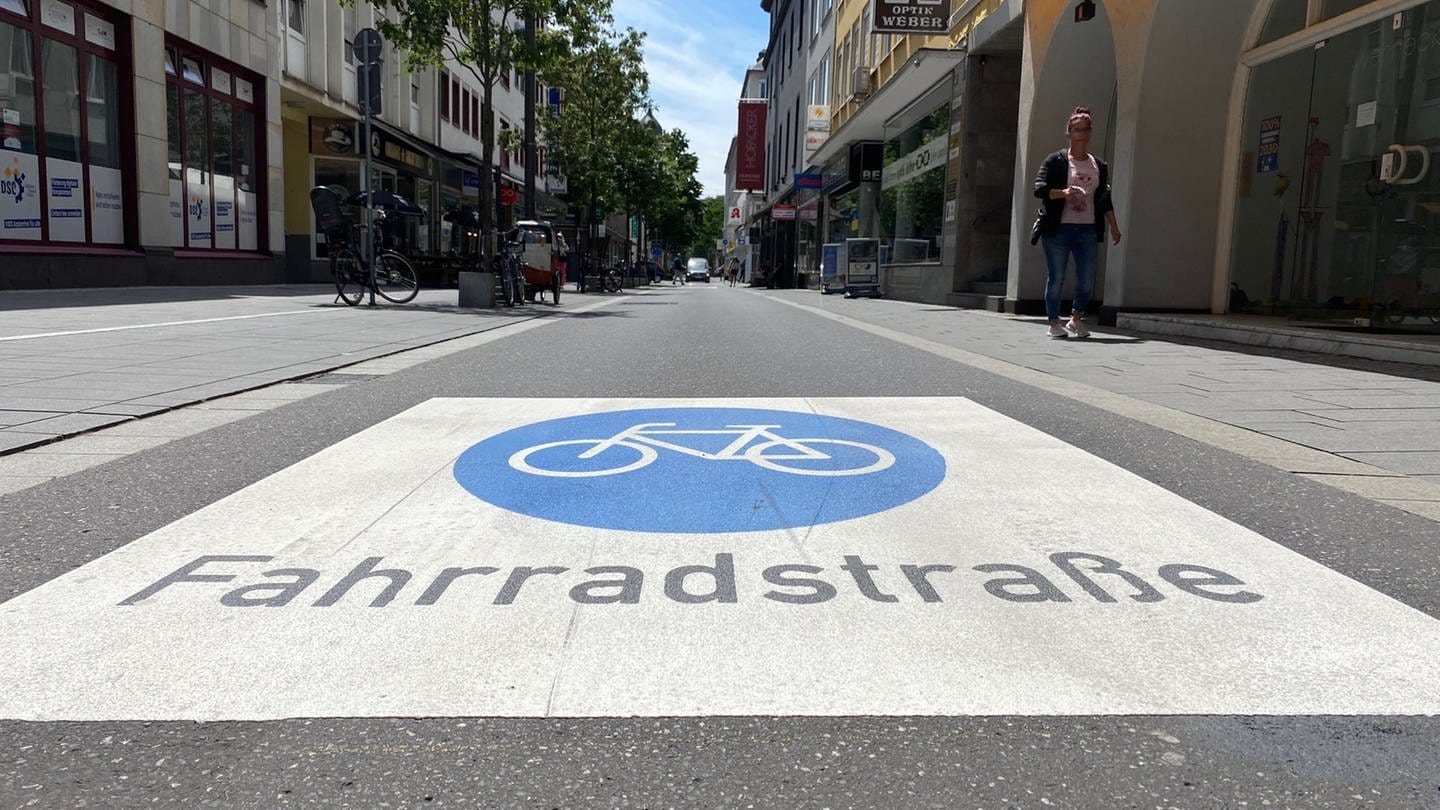 Fahrradstraße in Koblenz