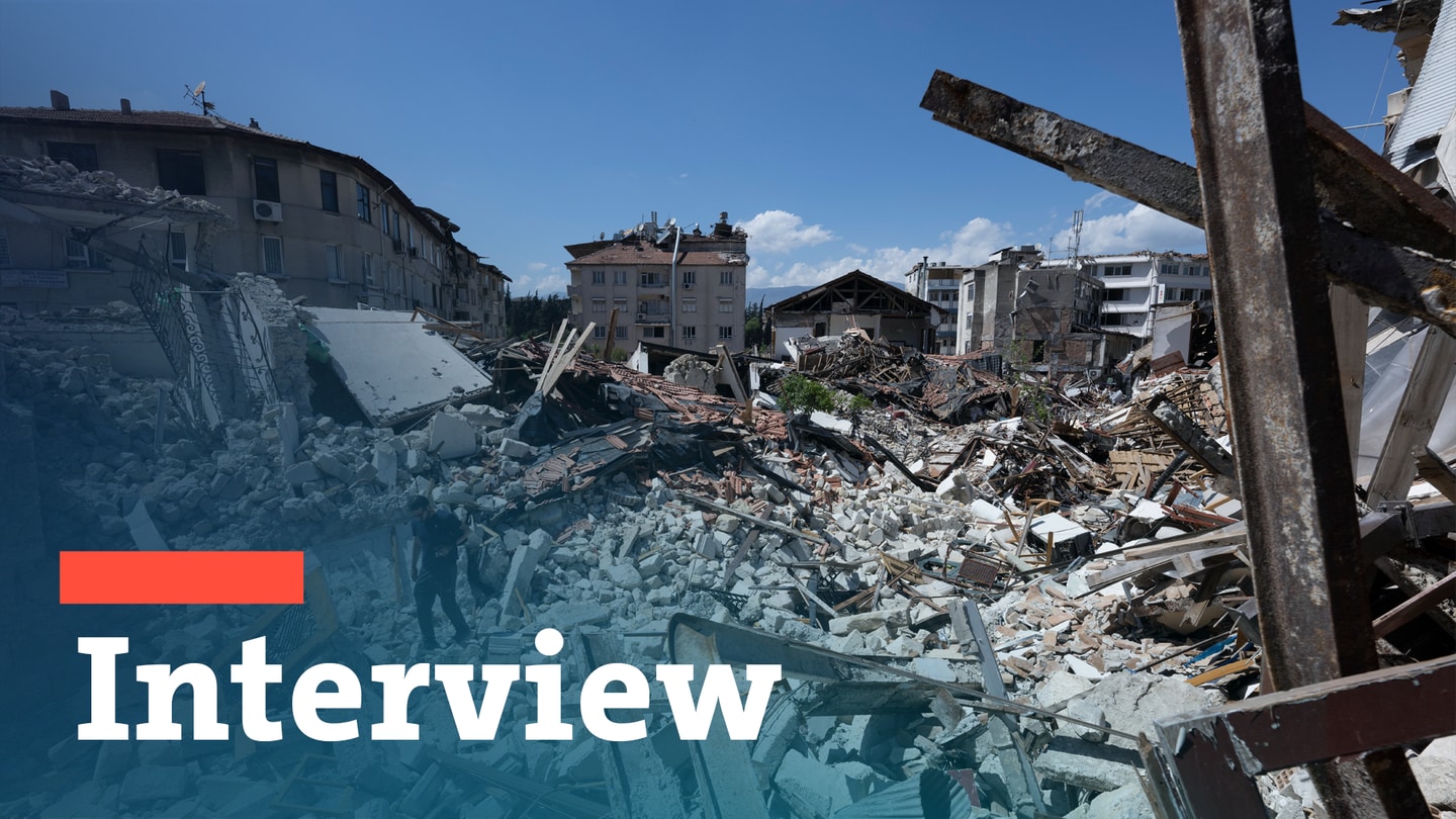 Die Zerstörung nach dem schweren Erdbeben in der Türkei.