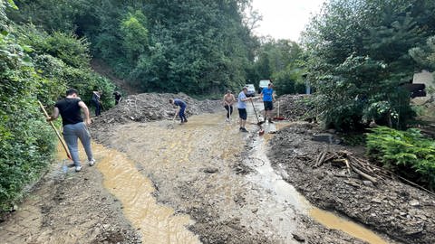 Unwetter im Rhein-Lahn-Kreis: In Balduinstein laufen die Aufräumarbeiten