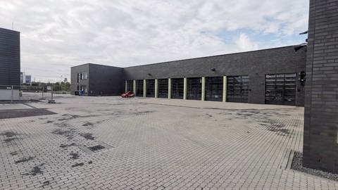 Die neue Feuerwache 3 in Koblenz-Bubenheim während des Baus