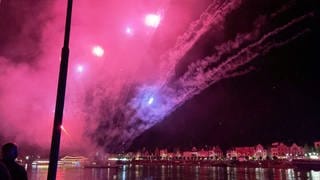 Feuerwerk bei Rhein in Flammen in St. Goar