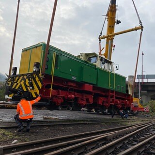 Historische Diesellok kehrt nach 36 Jahren zurück ins Brohltal.