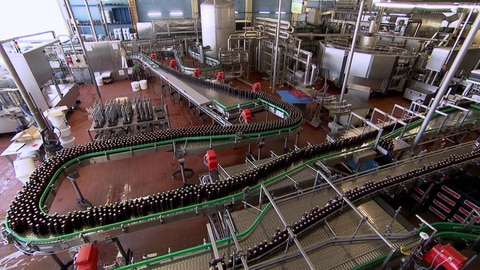 Innenansicht Bierproduktion Koblenzer Brauerei