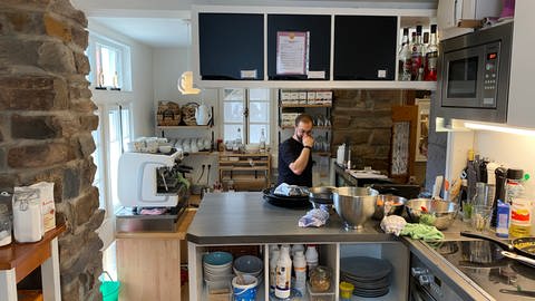 Küche im Café Tante Miesche in Kettig 