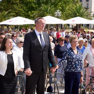 Gedenkveranstaltung in Bad Neuenahr-Ahrweiler mit Ministerpräsident Alexander Schweitzer (SPD)