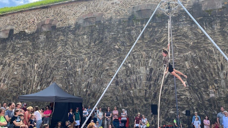 Artist auf Festung Ehrenbreitstein bei Gauklerfestung