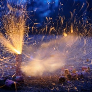 Böller und Feuerwerk in der Silvesternacht