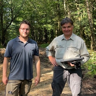 Wasser im Wald halten: Das wollen die Förster Max Malten und Andreas Schäfer in Hachenburg.