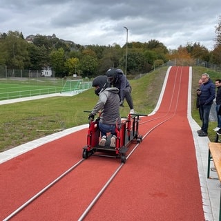 Die neue Trainingsanlage für Bob und Skeleton in Hachenburg.