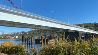 Der Neubau der Pfaffendorfer Brücke in Koblenz liegt im Zeitplan. 