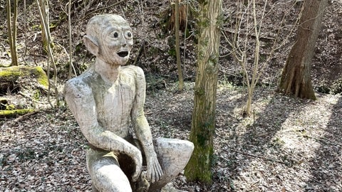 Gollum-Figur auf dem Auenlandweg