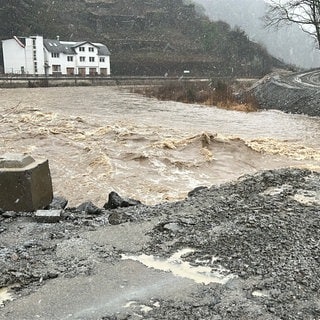 Hochwasser an der Ahr in Marienthal