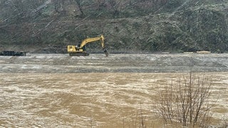 Hochwasser an der Ahr Mitte Januar. Auch am Montag war der Wasserstand des Flusses deutlich höher als normalerweise.