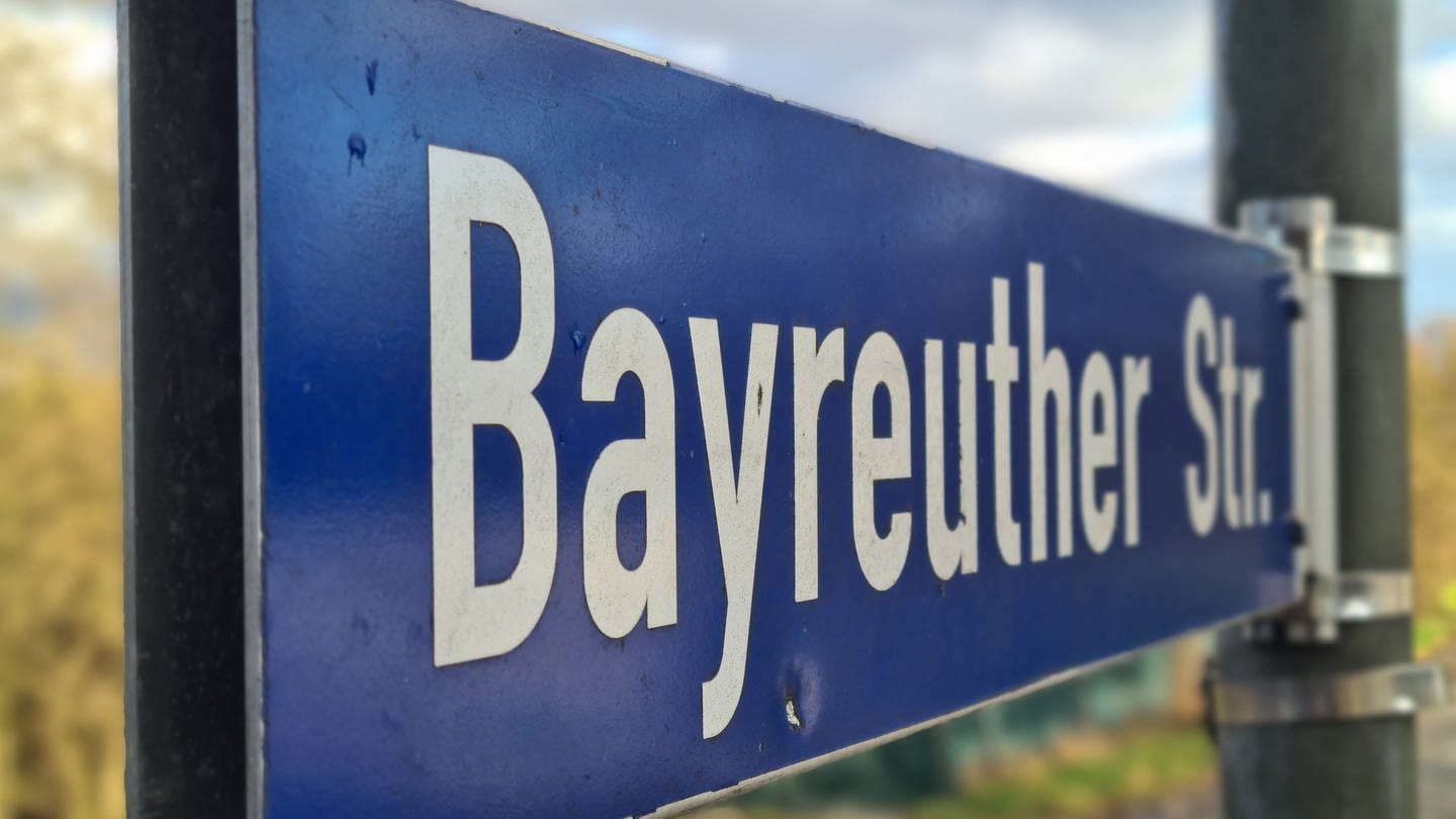 Straßenschild Bayreuther Straße in Ludwigshafen
