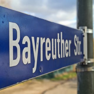 Straßenschild Bayreuther Straße in Ludwigshafen