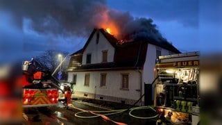 Dachstuhlbrand in Obrigheim-Mühlheim