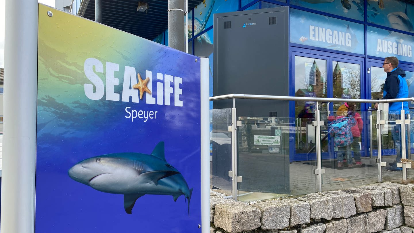 Sea Life Speyer mit geschlossenen Türen