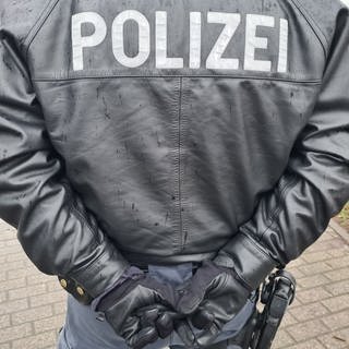 Polizist im Einsatz.