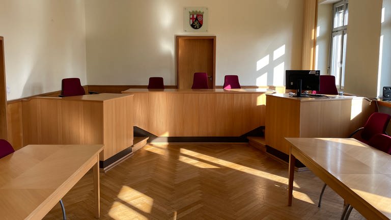 Ein Gerichtssaal im Amtsgericht Ludwigshafen