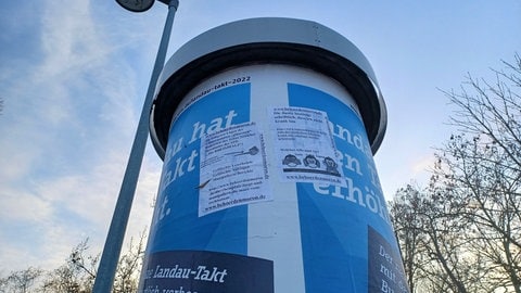 Plakate mit Beleidigungen in Landau