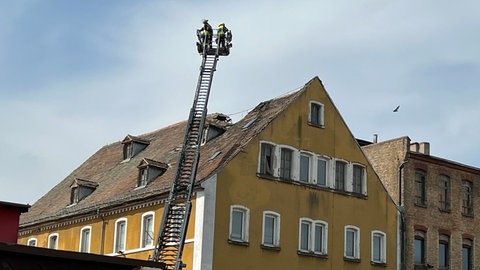 Mehrstöckiges Haus mit einggestürztem Dach in Speyer