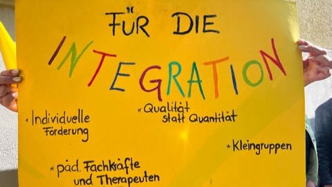 Demo Erhalt integrativer Kitas in Frankenthal