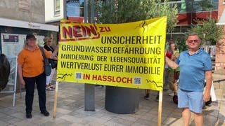 In Neustadt an der Weinstraße protestierten Gegner einer geplanten Geothermie-Anlage.