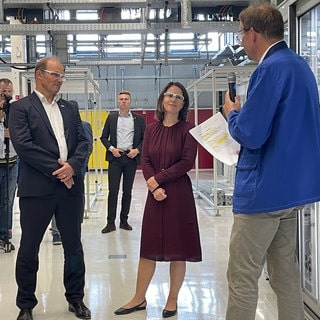 Bundesaußenministerin Annalena Baerbock zu Besuch bei der BASF