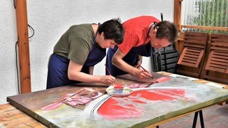 Fotos von Künstlern des Atelier Molemol der Lebenshilfe in Speyer