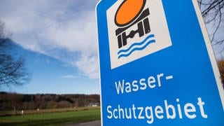 Schild fürs Wasserschutzgebiet