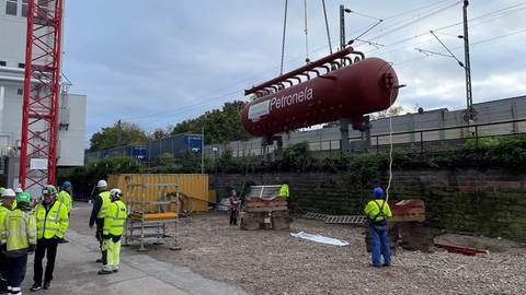 Neue Dampftrommel für das Müllheizkraftwerk in Ludwigshafen